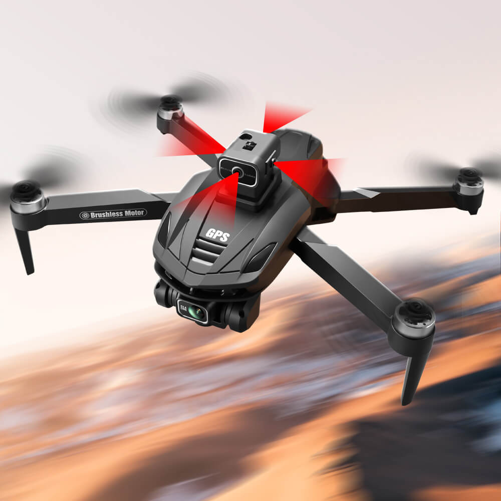 Noventrixa Drone GPS 360 obstacle avoidance detail - four-direction perception system