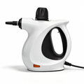 White Oliventa Handheld Steam Cleaner with black accents on a white background
