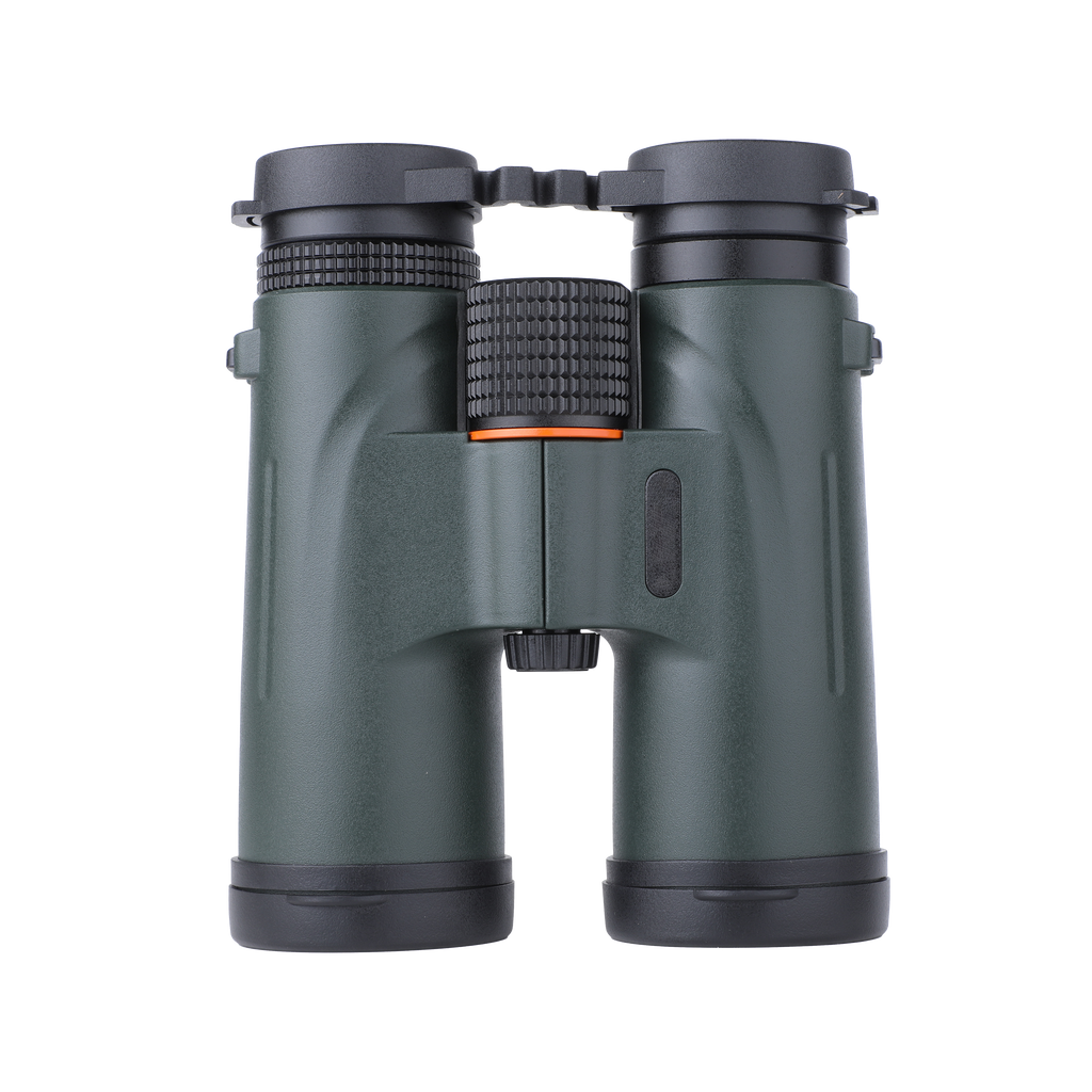 Green Orazum Binoculars on a white background