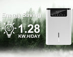 Orivana Dehumidifier D2 water tank detail - monitor level at a glance no overflow risk