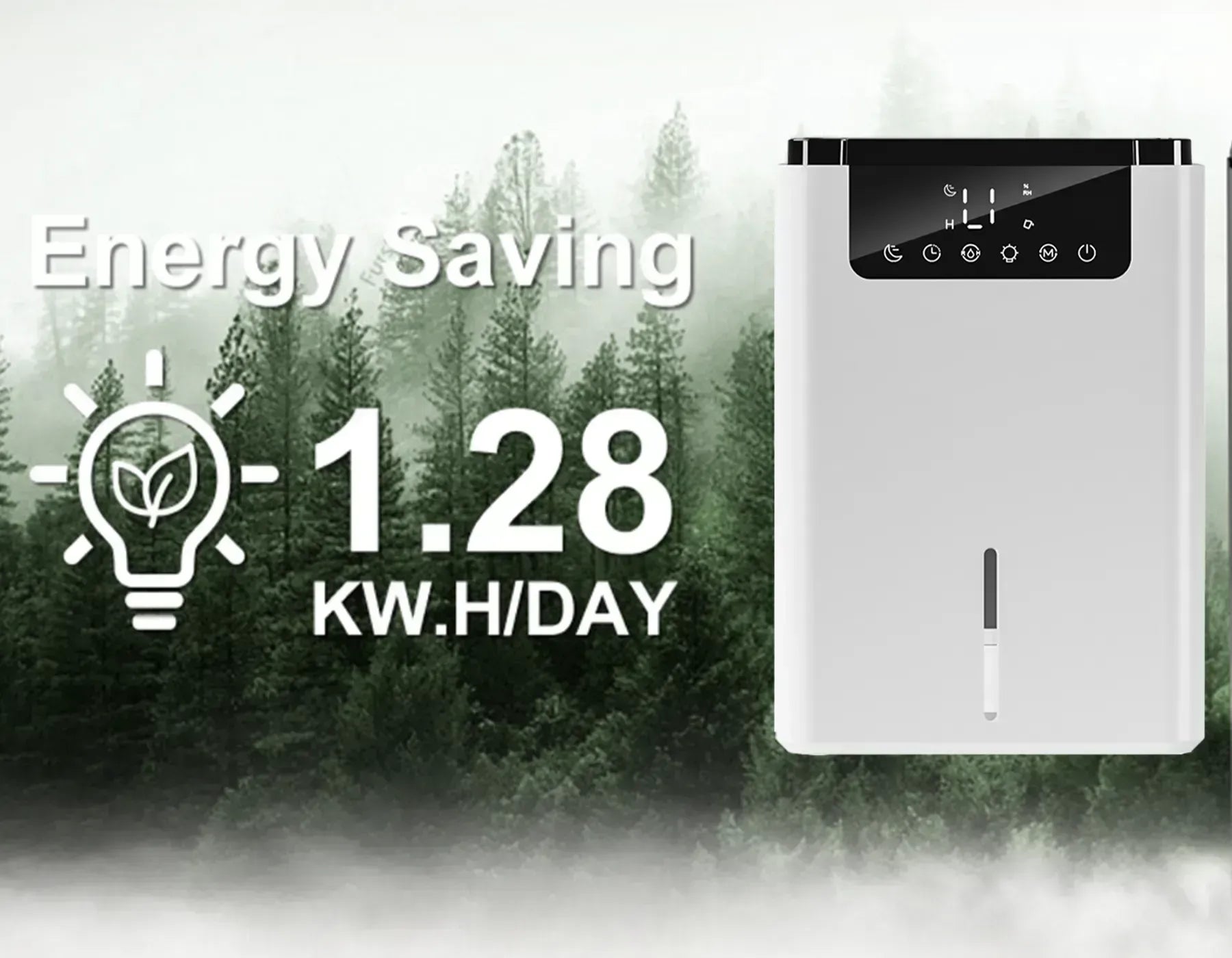 Orivana Dehumidifier D2 water tank detail - monitor level at a glance no overflow risk