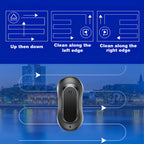Cleaning instructions for a device with a cityscape background