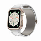 Pilotax Blood Pressure Smartwatch with a white band on a white background