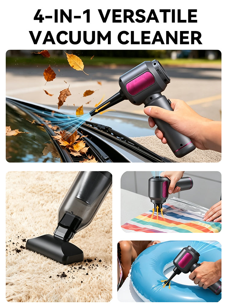 Plianx 4-in-1 Cordless Handheld Car Vacuum Cleaner