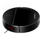 Black Plianx M7S Robot Vacuum cleaner with LIECTROX branding on a white background