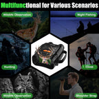 Multifunctional PossNiox Night Vision Binocular for wildlife observation, night fishing, hunting, climbing, and shoulder strap.