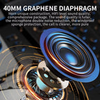 Close-up of a graphene diaphragm with text highlighting its features.
