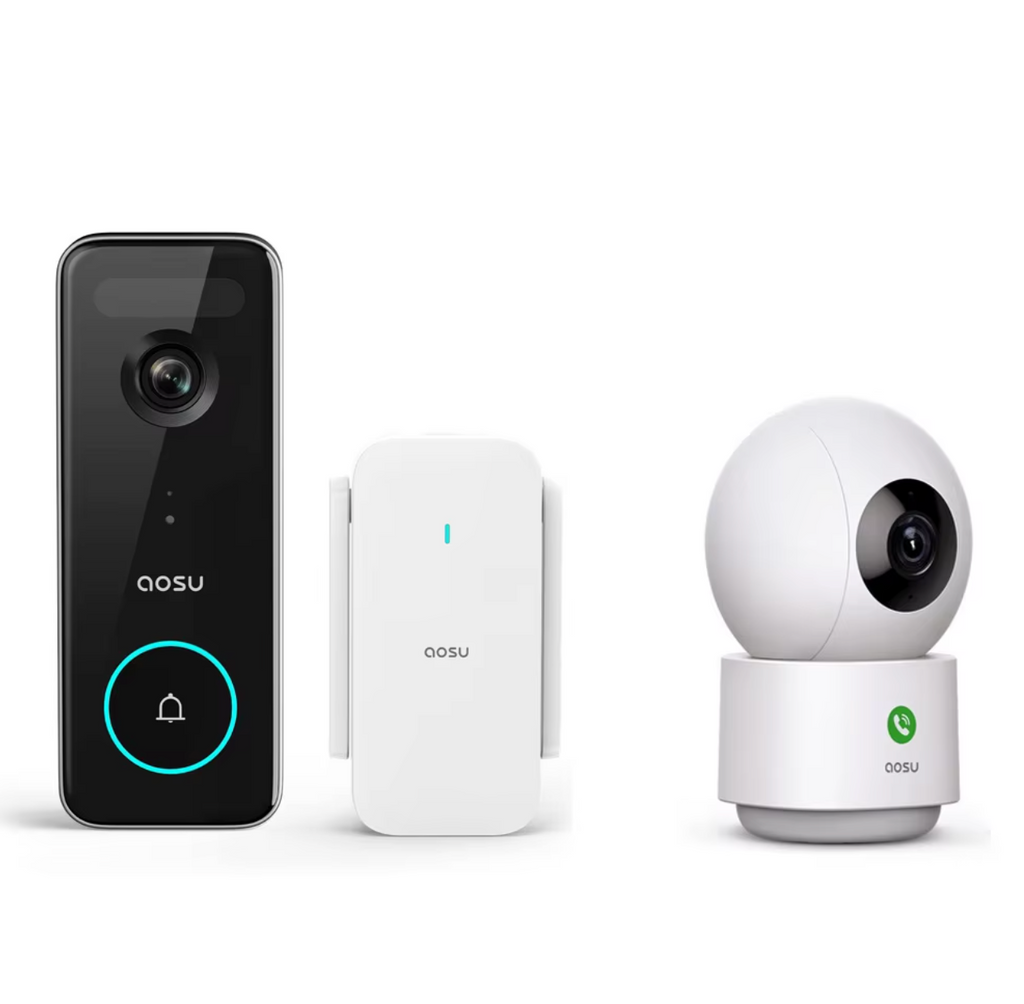 AOSU 5MP Rechargeable Wireless Doorbell Camera
