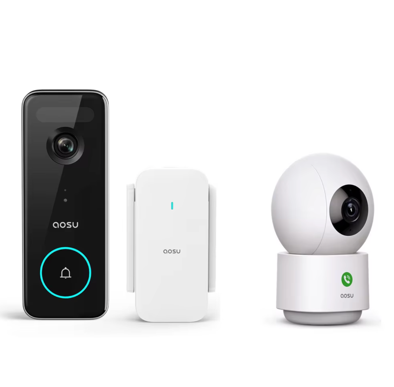AOSU 5MP Rechargeable Wireless Doorbell Camera
