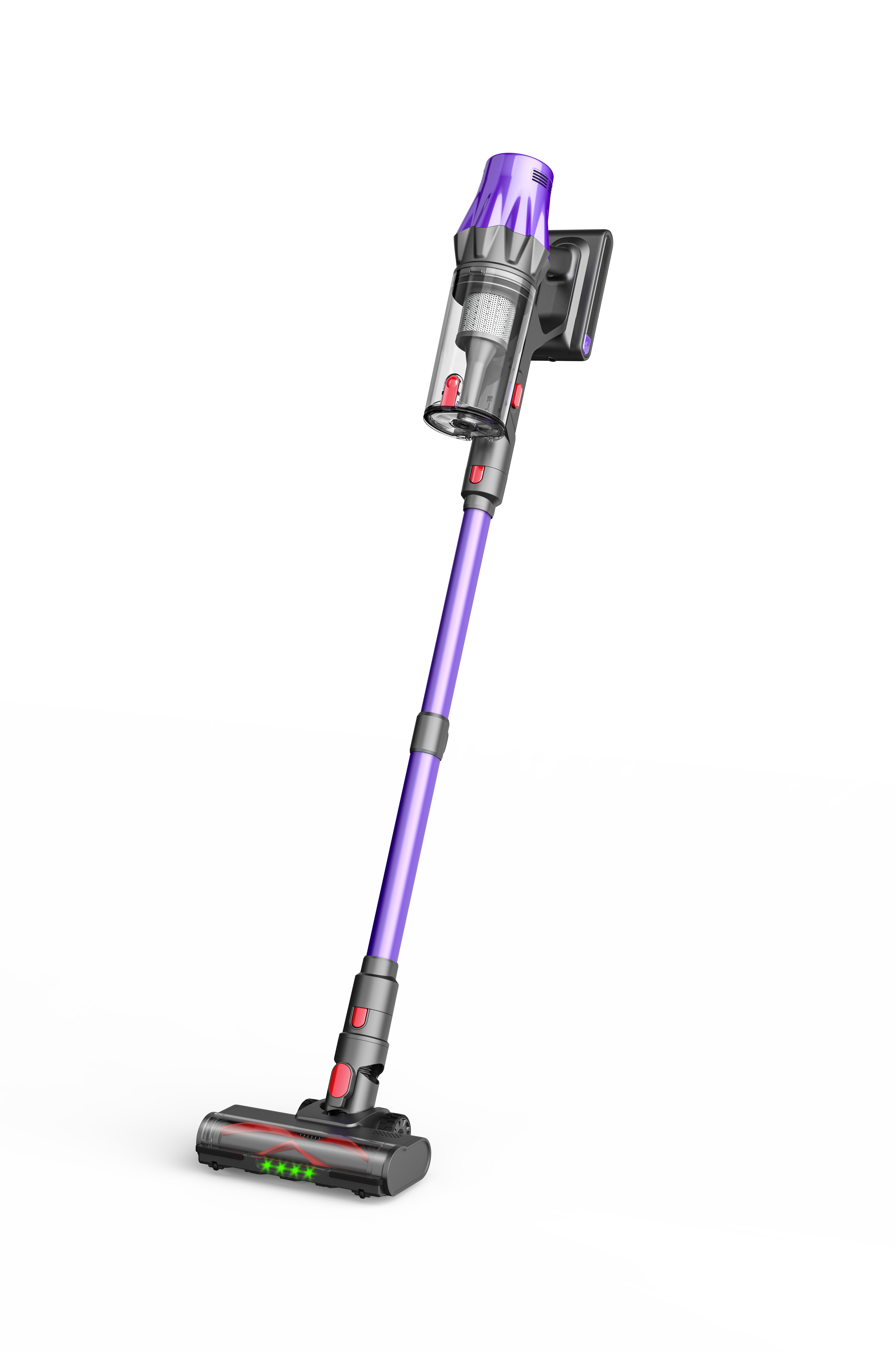 A Sixpad S80 Cordless Vacuum Cleaner with a purple and dark gray body, shown at an angle on a plain white background.