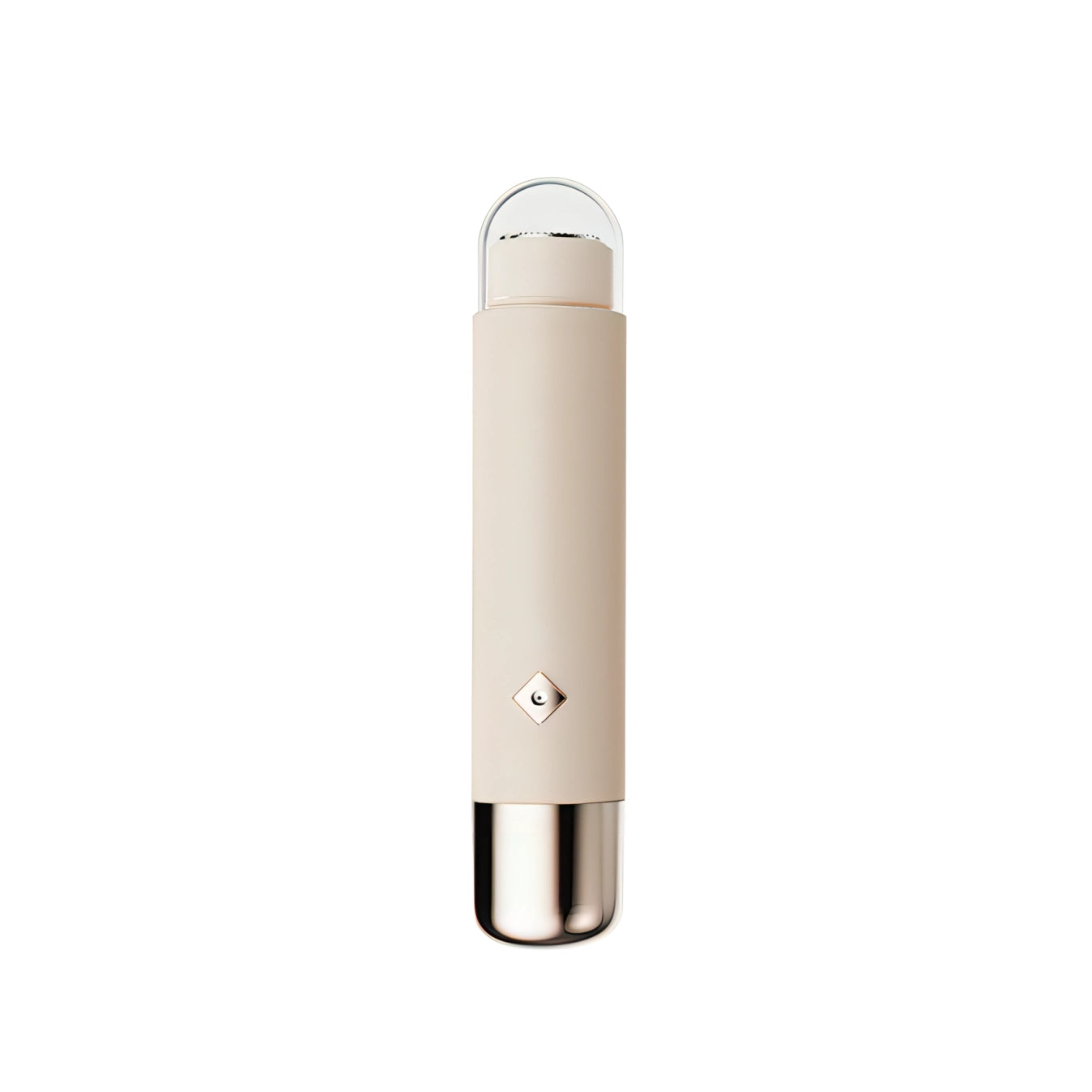 Beige and silver Trovoro Lady Shaver on a white background