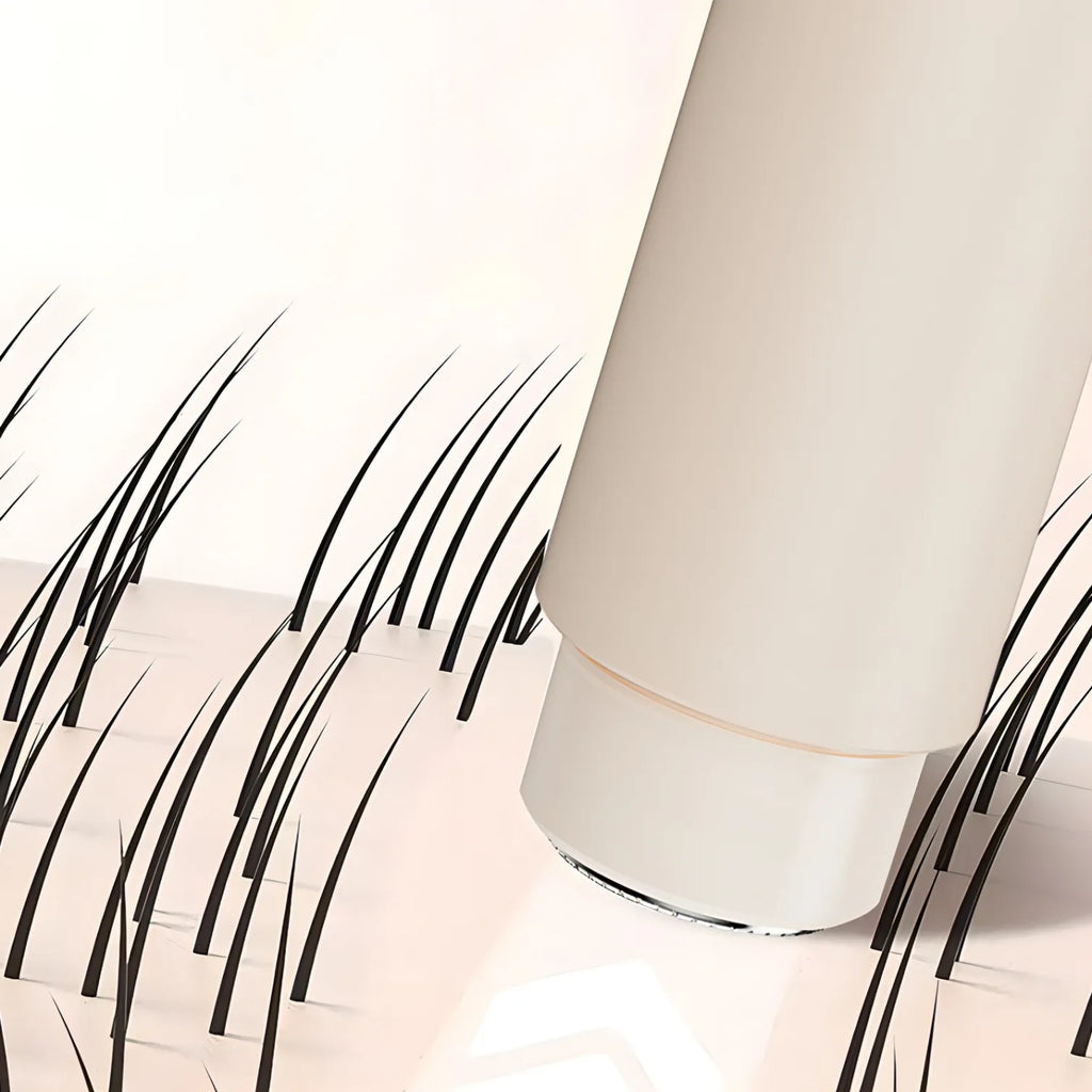 White Trovoro Lady Shaver with black plant-like structures on a light background