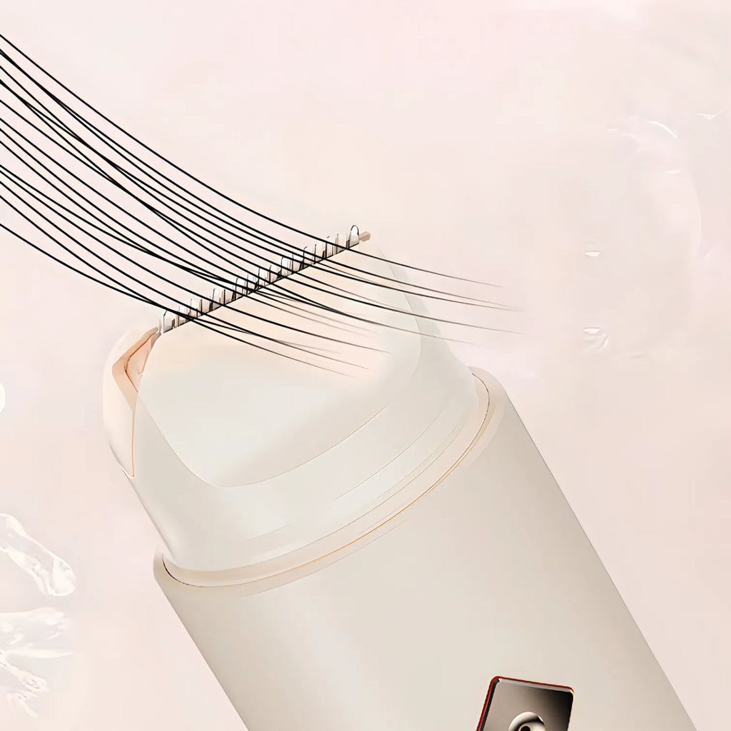 White Trovoro Lady Shaver on a hanger with a blurred background