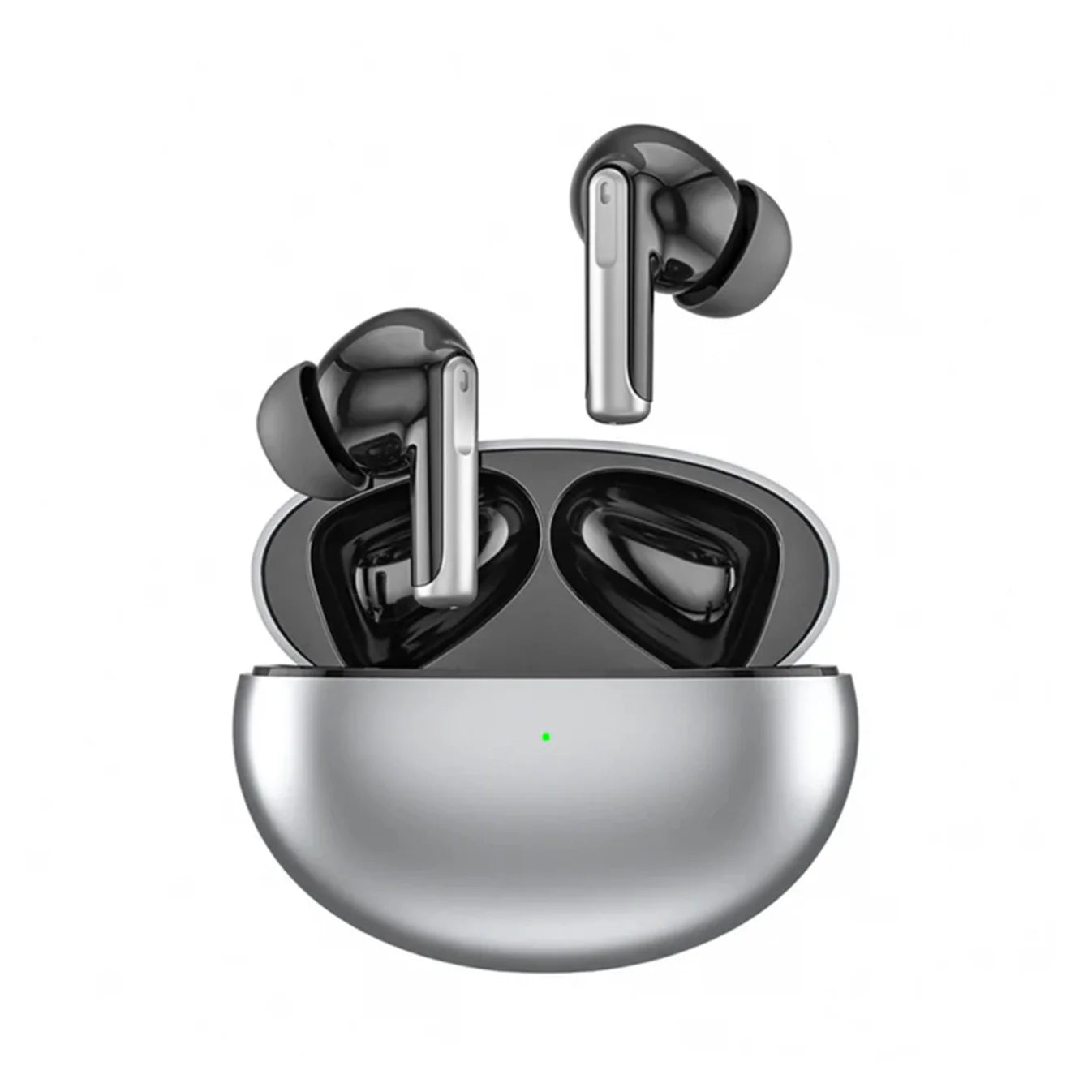 Vakoda Wireless Earbuds with charging case on a white background