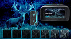 Valisus Night Vision Binoculars with deer imagery on a dark background