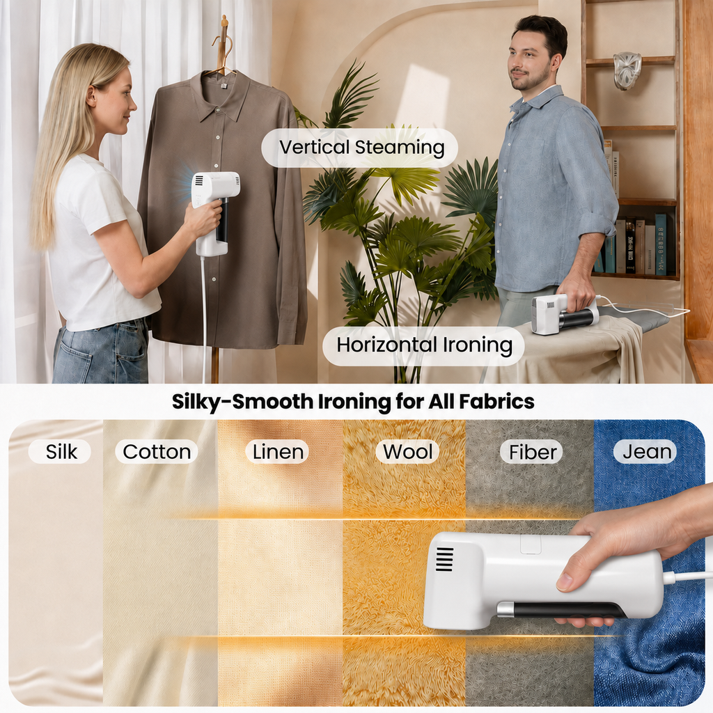 Vapren F2 Garment Steamer carousel 7 - comparison with traditional steamers all features shown