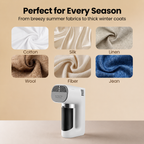 Vapren F2 Garment Steamer kind to every fabric - dual modes silk denim wool no scorching