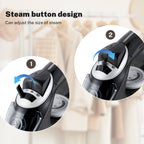 Vapren V4 Max Steam Iron carousel 5 - ceramic soleplate detail showing steam holes