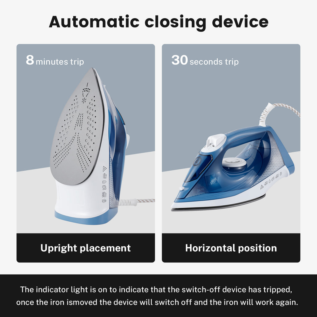 Vapren V4 Max Steam Iron carousel 2 - side profile view showing soleplate and water tank