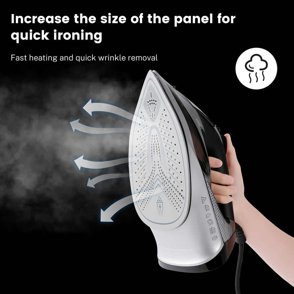 Vapren V4 Max Steam Iron carousel 4 - top view showing handle grip and steam controls