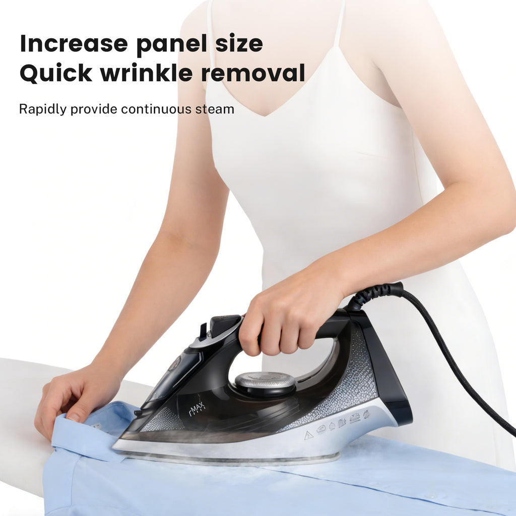Vapren V4 Max Steam Iron carousel 7 - lifestyle shot in use on ironing board
