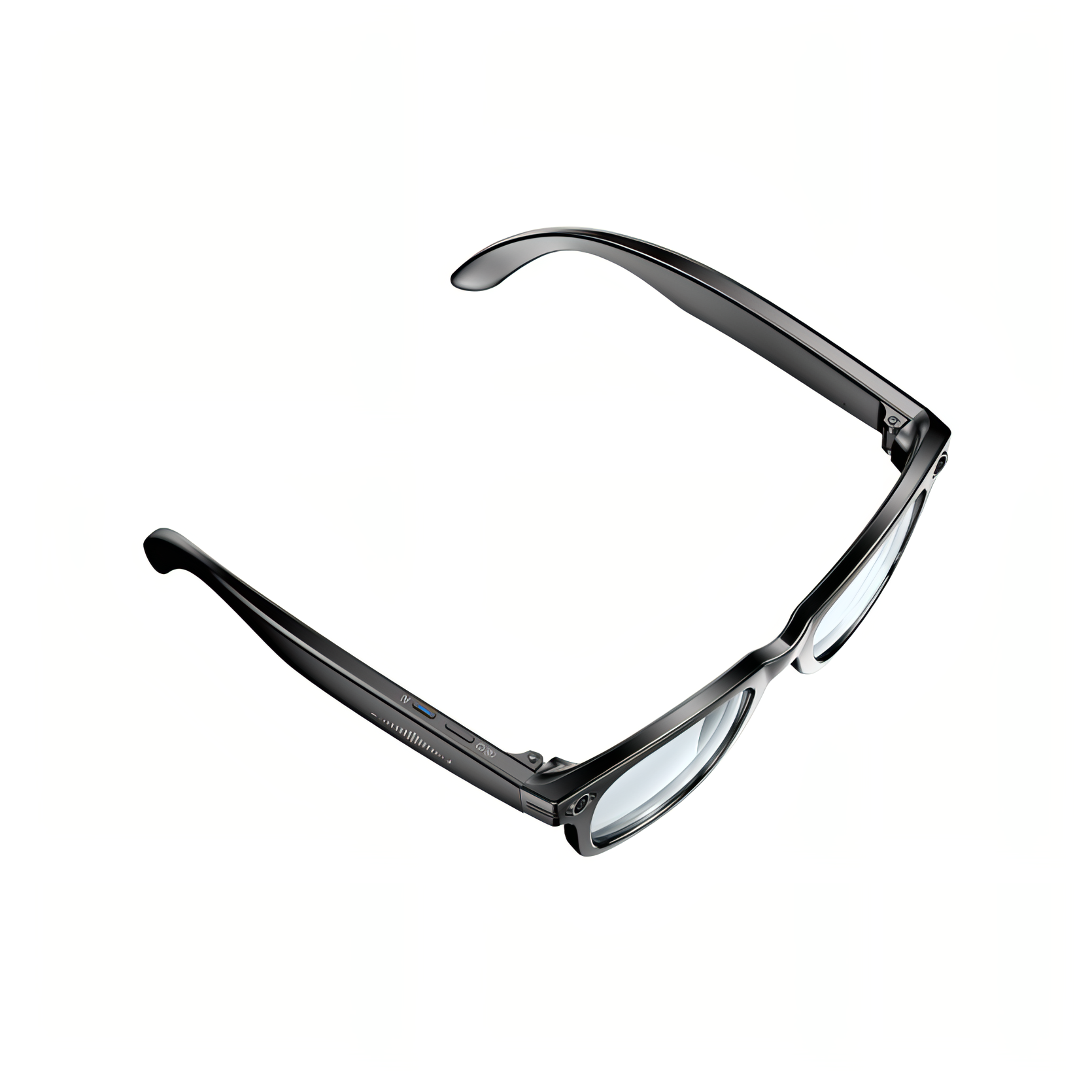 Black Venloria Smart Glasses on a white background
