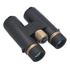 Black and gold WildiView Binoculars on a white background