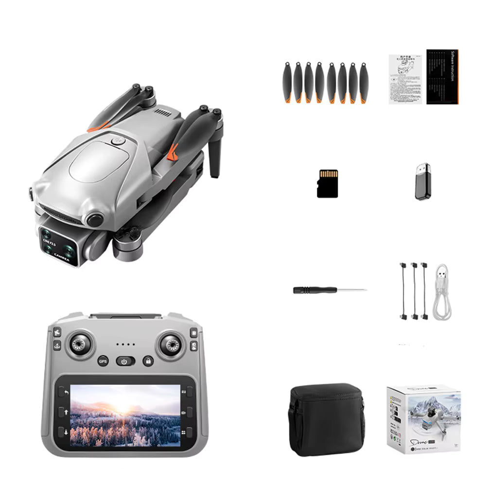 zimo air s7 kit with remote control, spare parts, and accessories on a white background