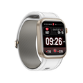 Zenvora Blood Pressure Smartwatch - Silver with 1.96in AMOLED display ECG and blood pressure monitoring
