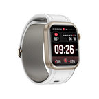 Zenvora Blood Pressure Smartwatch - Silver with 1.96in AMOLED display ECG and blood pressure monitoring