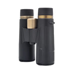 Black WildiView Binoculars with gold accents on a white background
