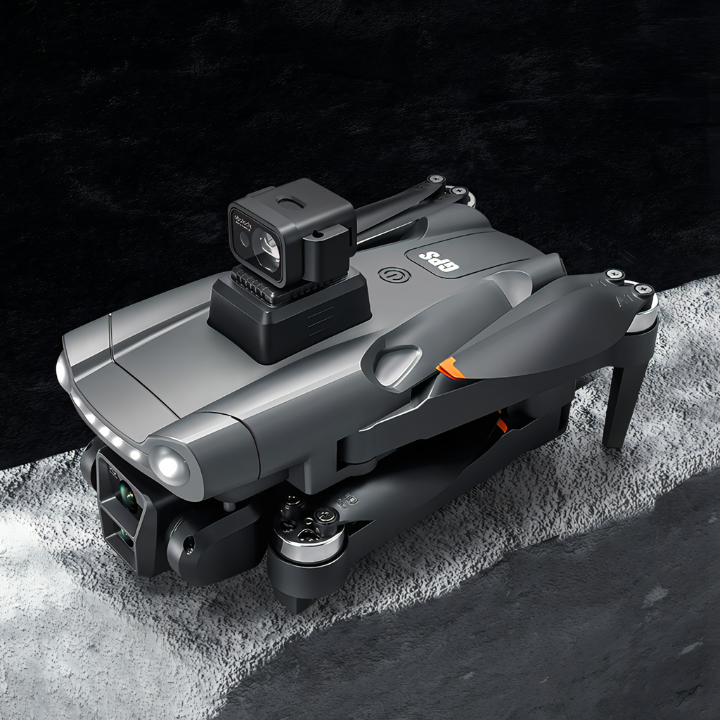 Foldable eonvy air+ pro max drone with camera on a textured surface