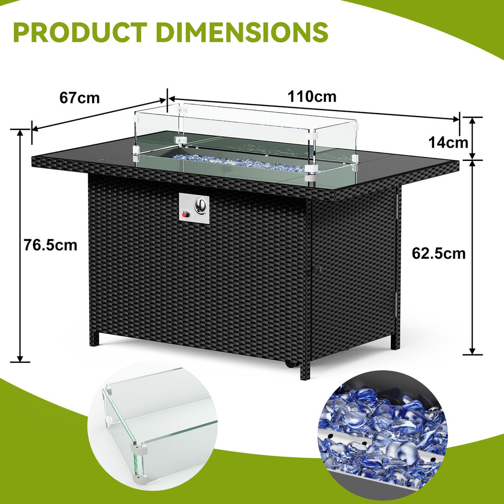 EmberLux™ Propane Fire Pit Table