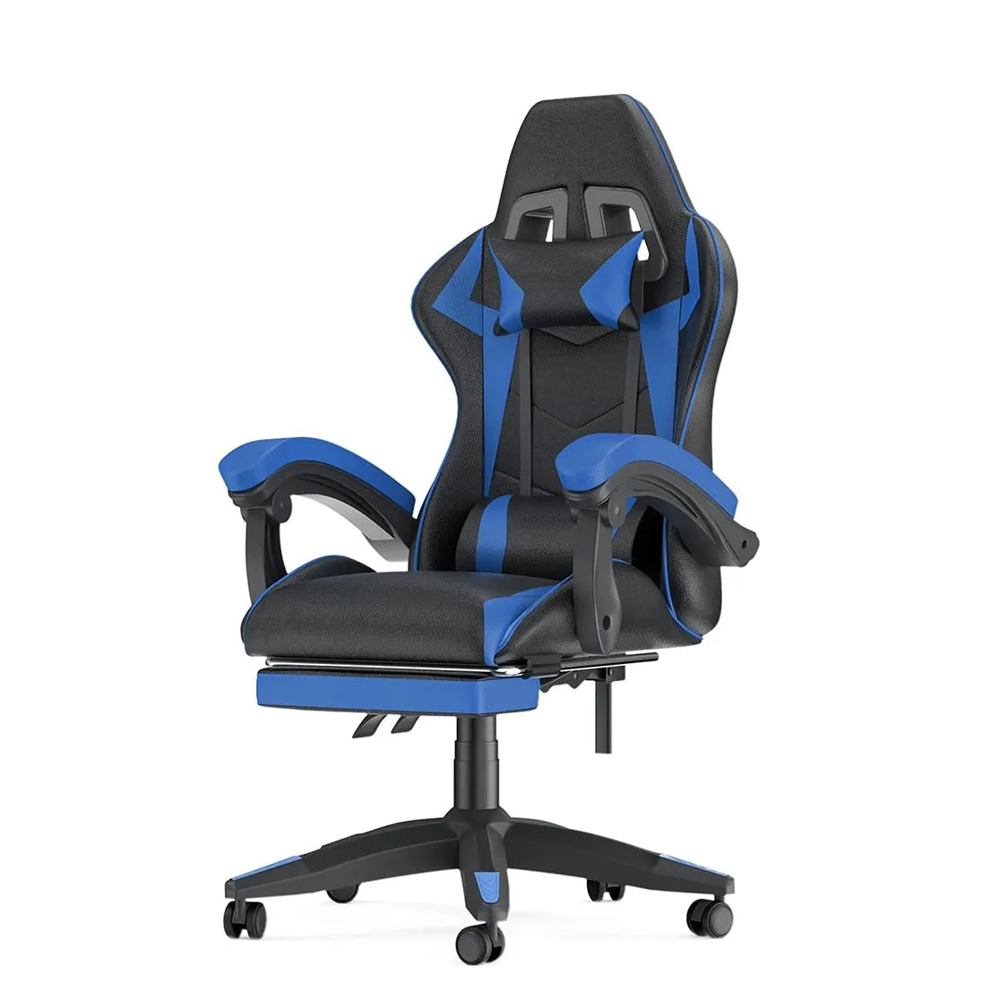Black and blue office Ocanvas Gaming Chair on a white background