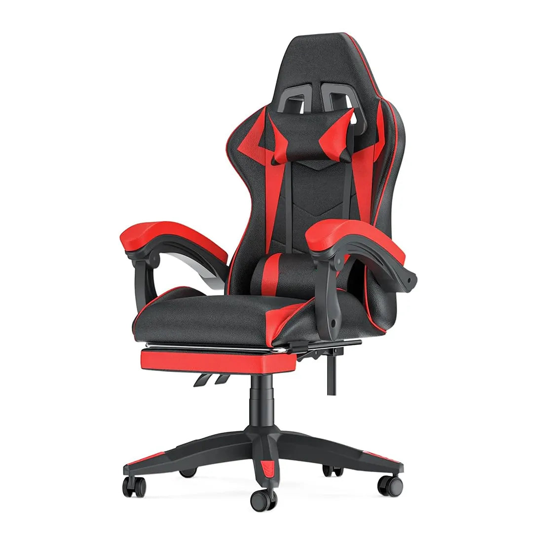 Black and red Ocanvas Gaming Chair on a white background