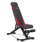 Black and red Plianx Adjustable Weight Bench with 'Body Solid' branding on a white background