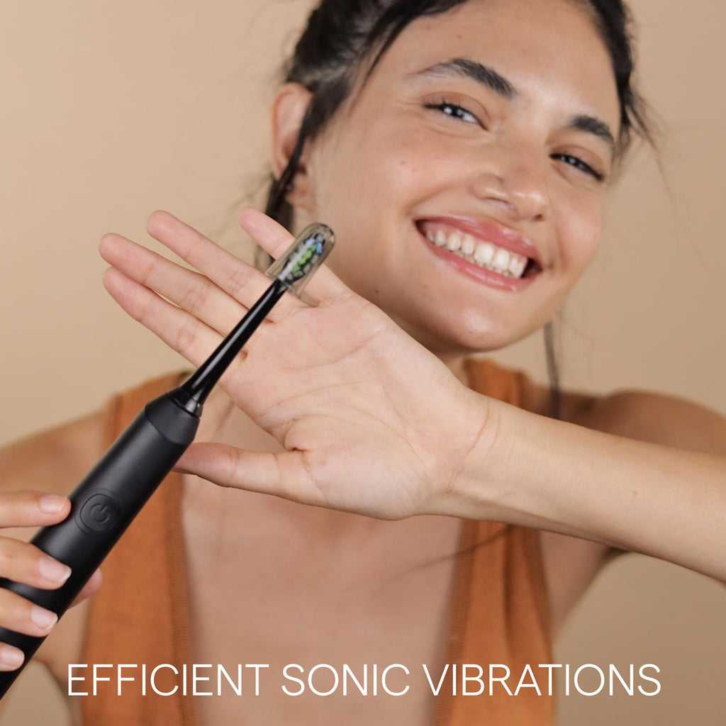 Aerivax Sonic Toothbrush SenseIQ technology - senses pressure motion coverage 100 times per second