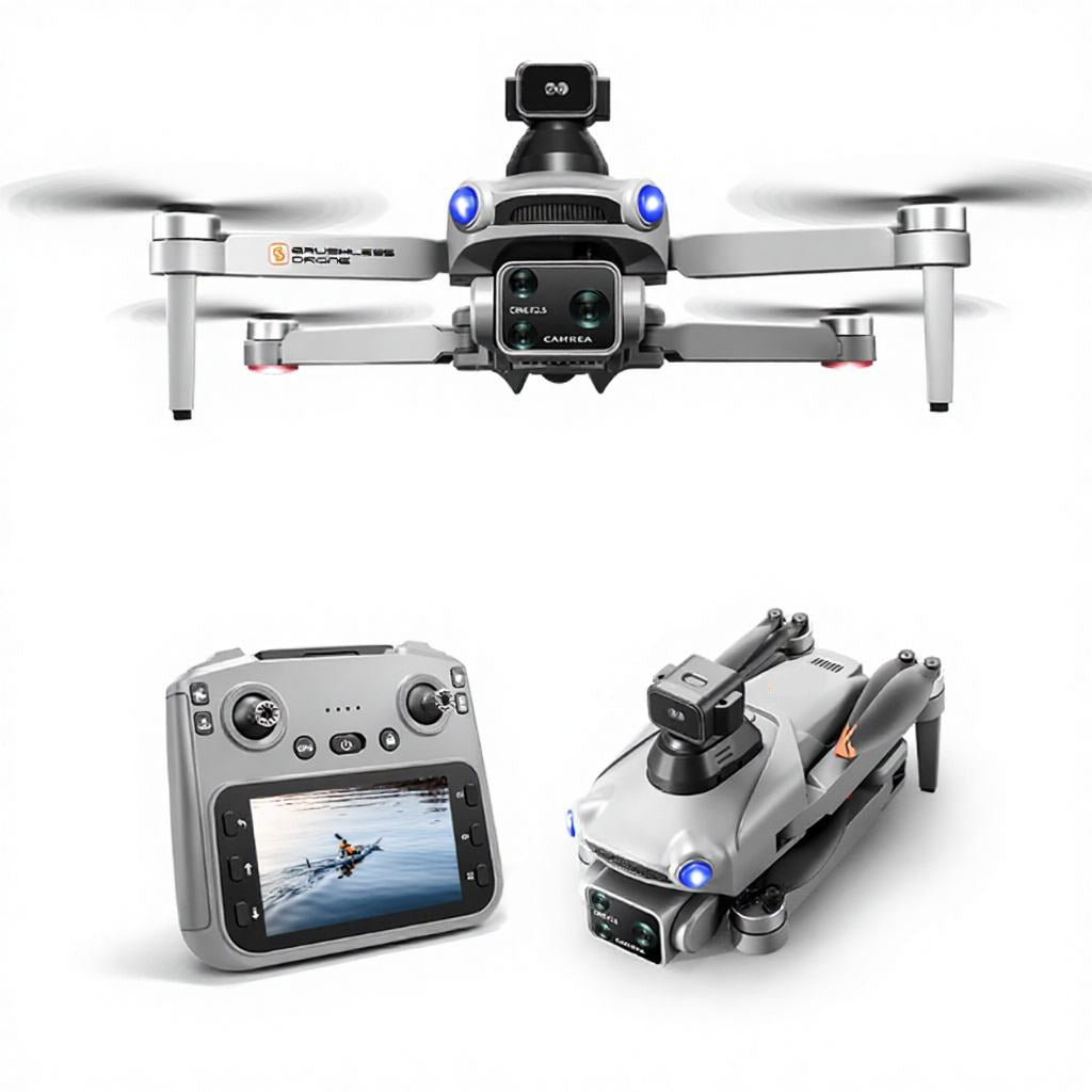 zimo air s7 Drone with camera, remote control, and additional camera module on a white background